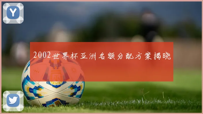 2002世界杯亚洲名额分配方案揭晓