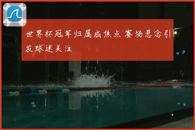 世界杯冠军归属成焦点 赛场悬念引发球迷关注