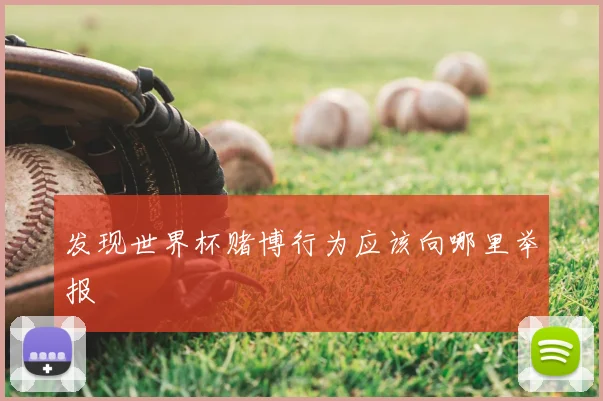 发现世界杯赌博行为应该向哪里举报